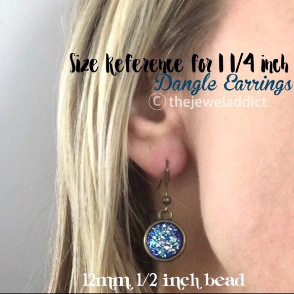 3 for 15🎀faux druzy antique bronze earrings - Picture 8 of 8